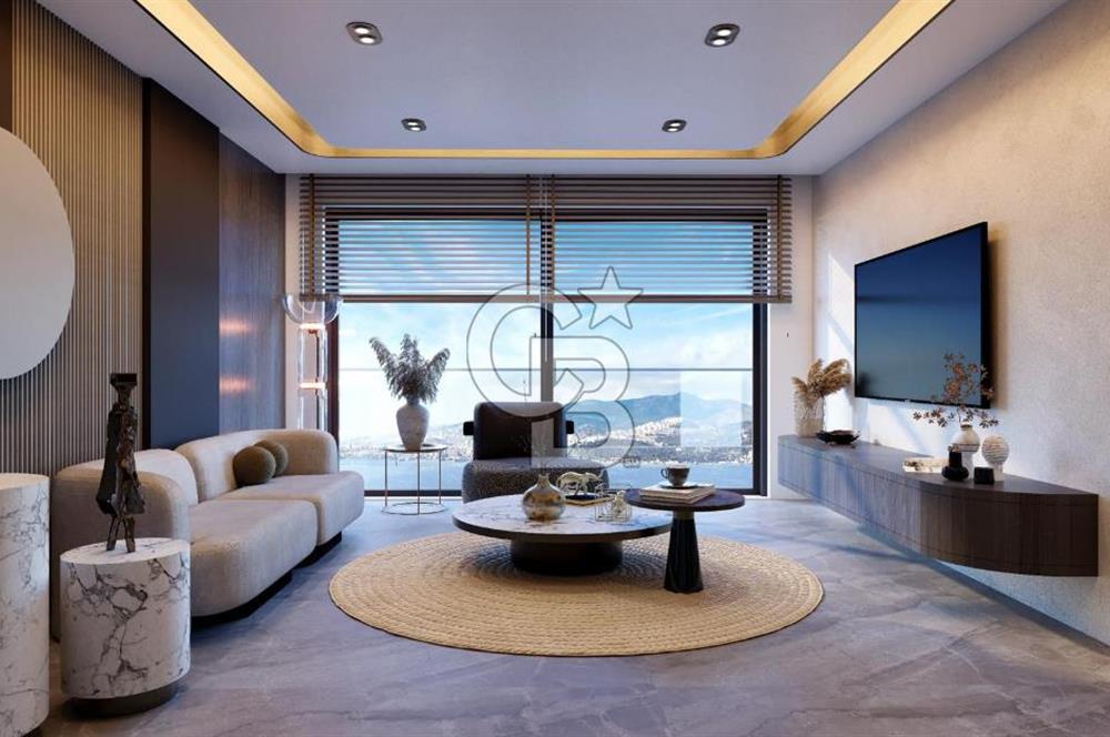 Çeşme Ayasaranda 'da Deniz Manzaralı Eşyalı Daire