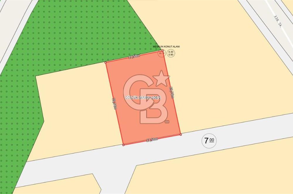 CB ENVOY'dan Gölcük Saraylı'da 446m2 İmarlı Arsa