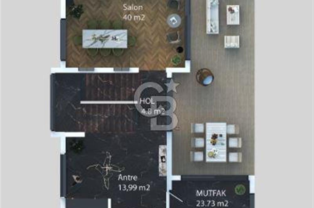 Gölbaşı Hacılar'da 450m2 Villa