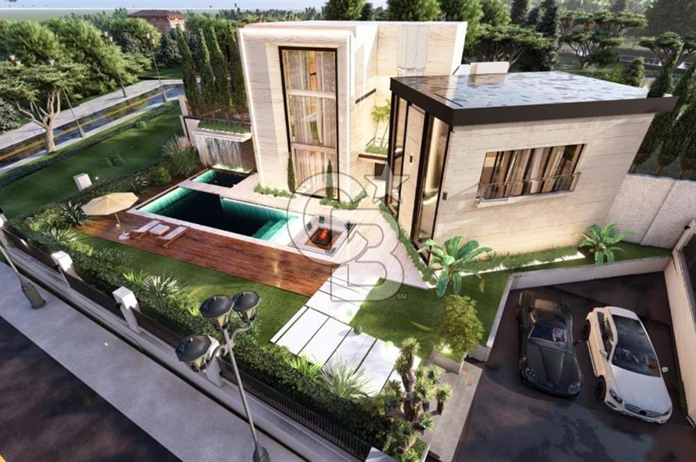 Çeşme Ovacık’ta 5+2 Müstakil 415m2 Satılık Triplex Havuzlu Villa