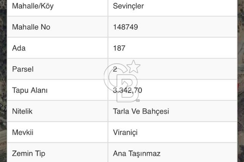 Manisa Demirci Caddeye Paralel 3342m2 Satılık Tarla