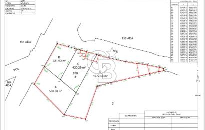 İzmir Menemen Çaltı’da 2324m2 Tek Tapu Köyiçi İmarlı Satılık Arsa 