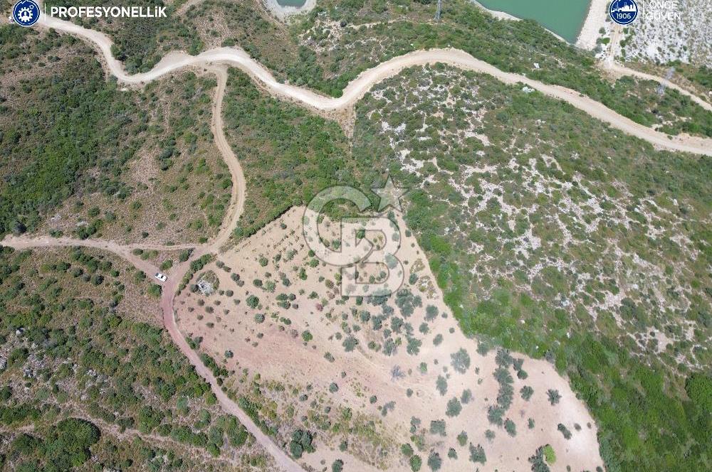 Karaburun Eğlenhoca Mahallesi'nde Deniz ve Gölet Manzaralı Tarla
