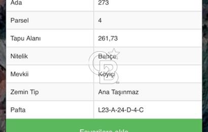 Çivril merkeze 5 dk mesafede 2 adet imarlı arsa