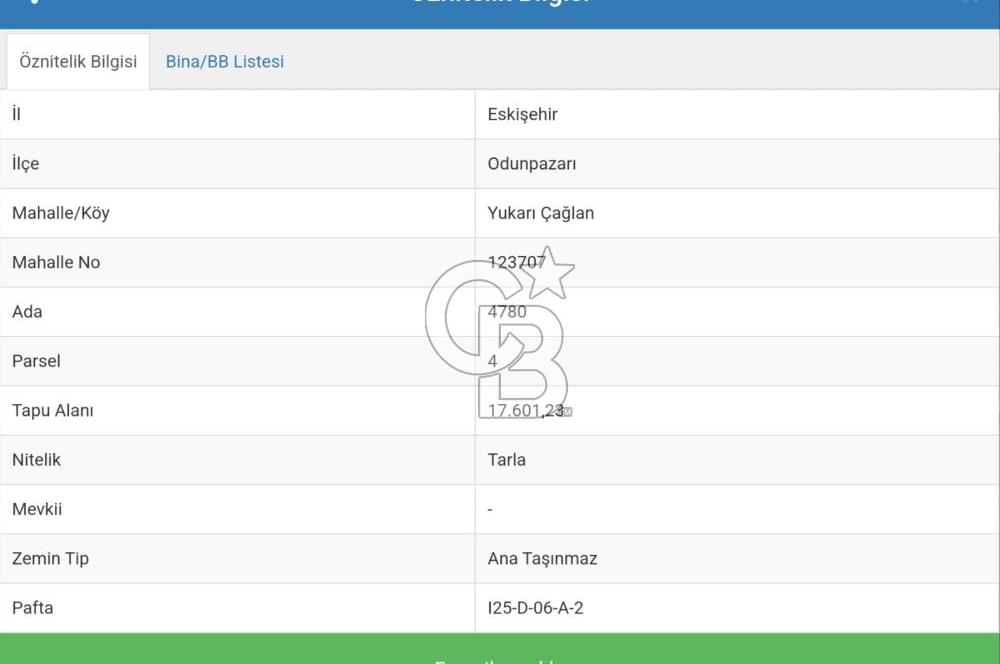 CB CITY'DEN ESKİŞEHİR ''YUKARIÇAĞLAN'' DA SATILIK TARLA
