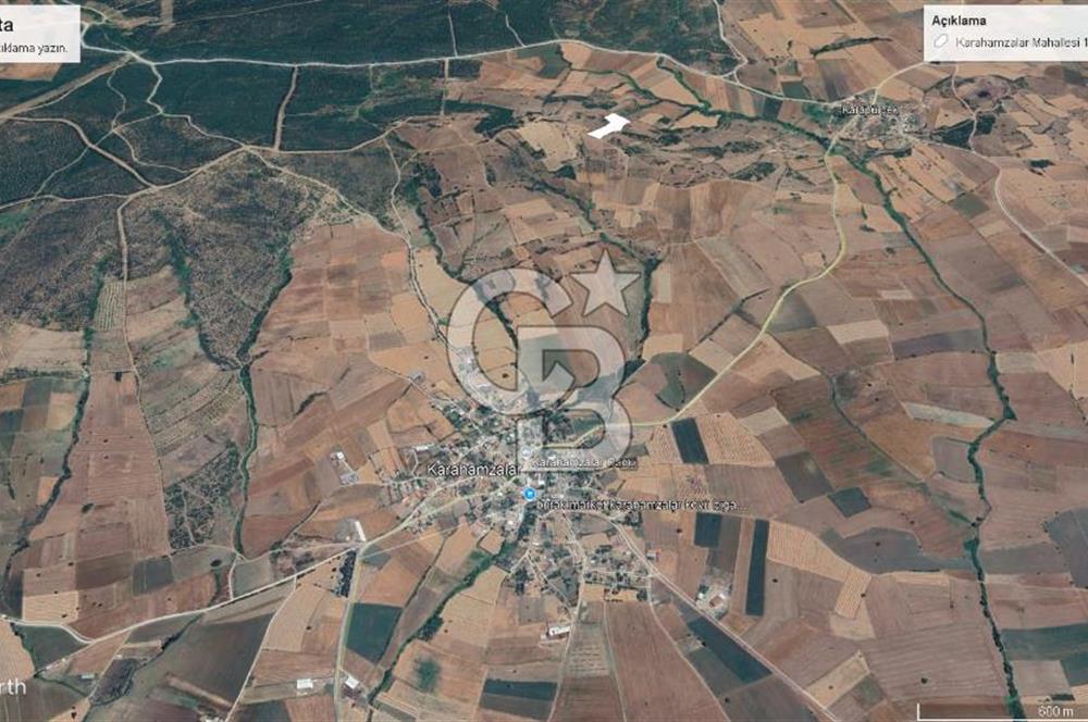 BİGA KARAHAMZALAR KÖYÜNDE SATILIK TARLA