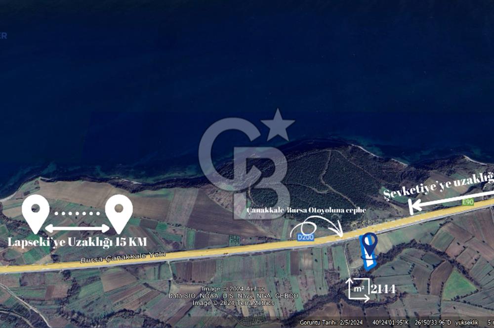ÇANAKKALE BURSA OTOYOLUNA CEPHELİ SATILIK ARAZİ