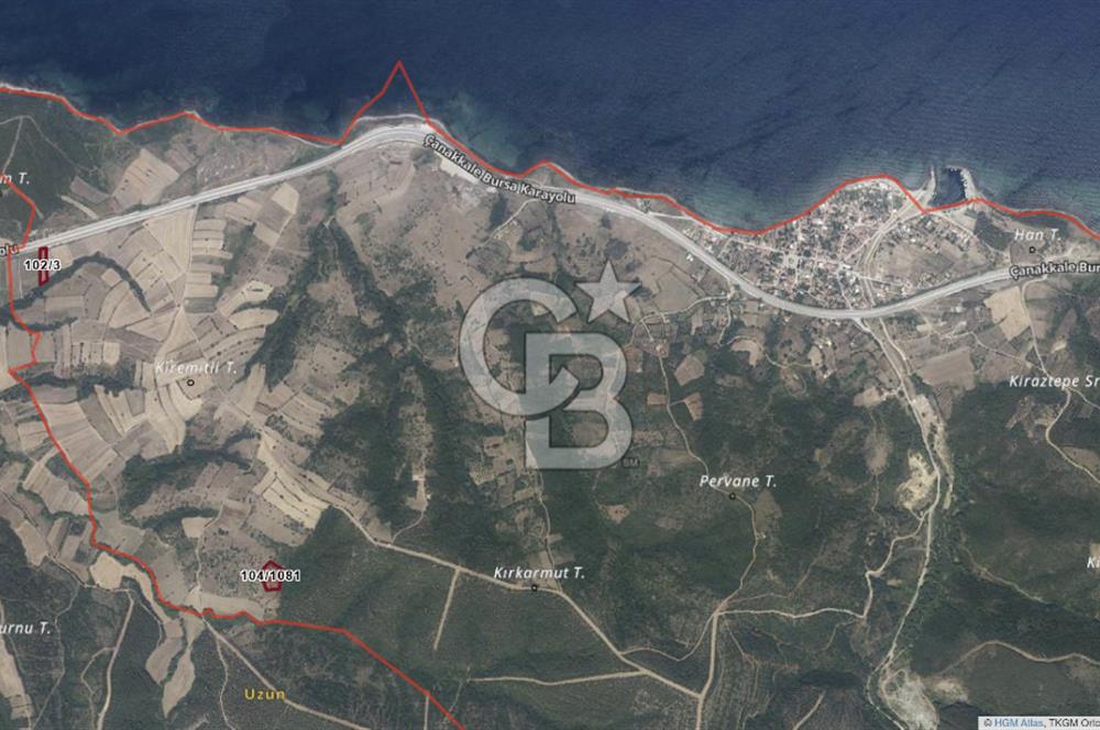 ÇANAKKALE LAPSEKİ ŞEVKETİYE'DE SATILIK ARAZİ 