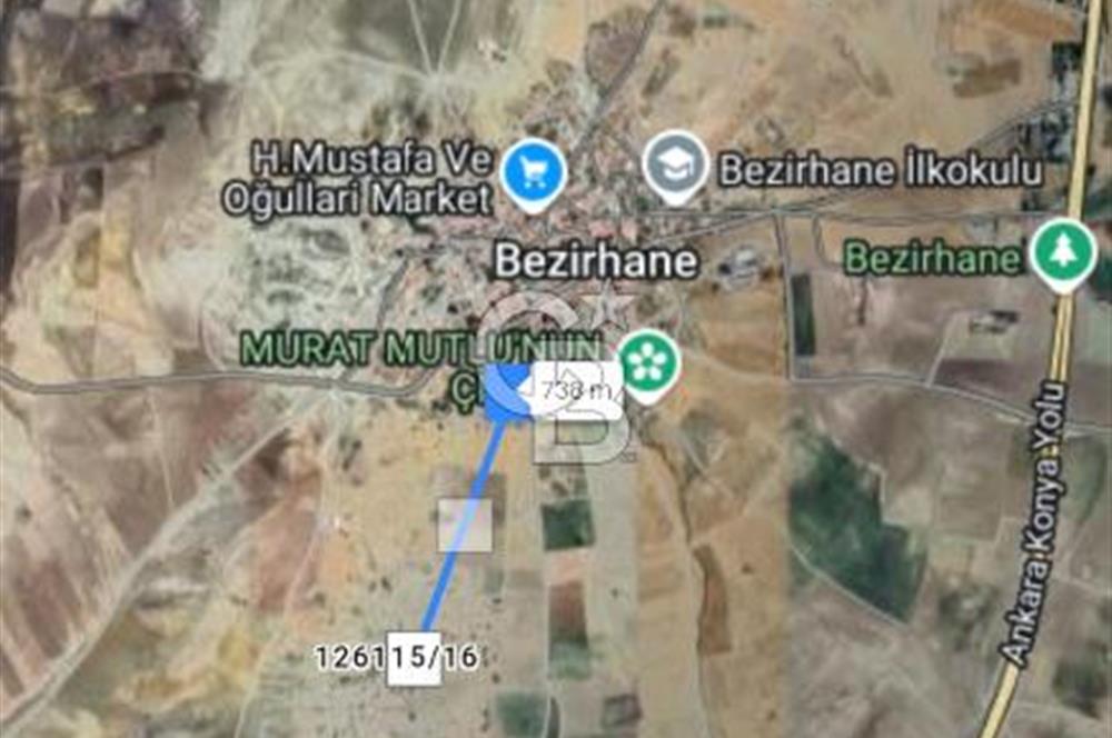 GÖLBAŞI/BEZİRHANE MAH'DE TEK VE KÖK TAPU SATILIK TARLA