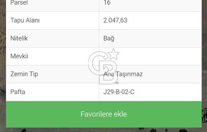 GÖLBAŞI/BEZİRHANE MAH'DE TEK VE KÖK TAPU SATILIK TARLA