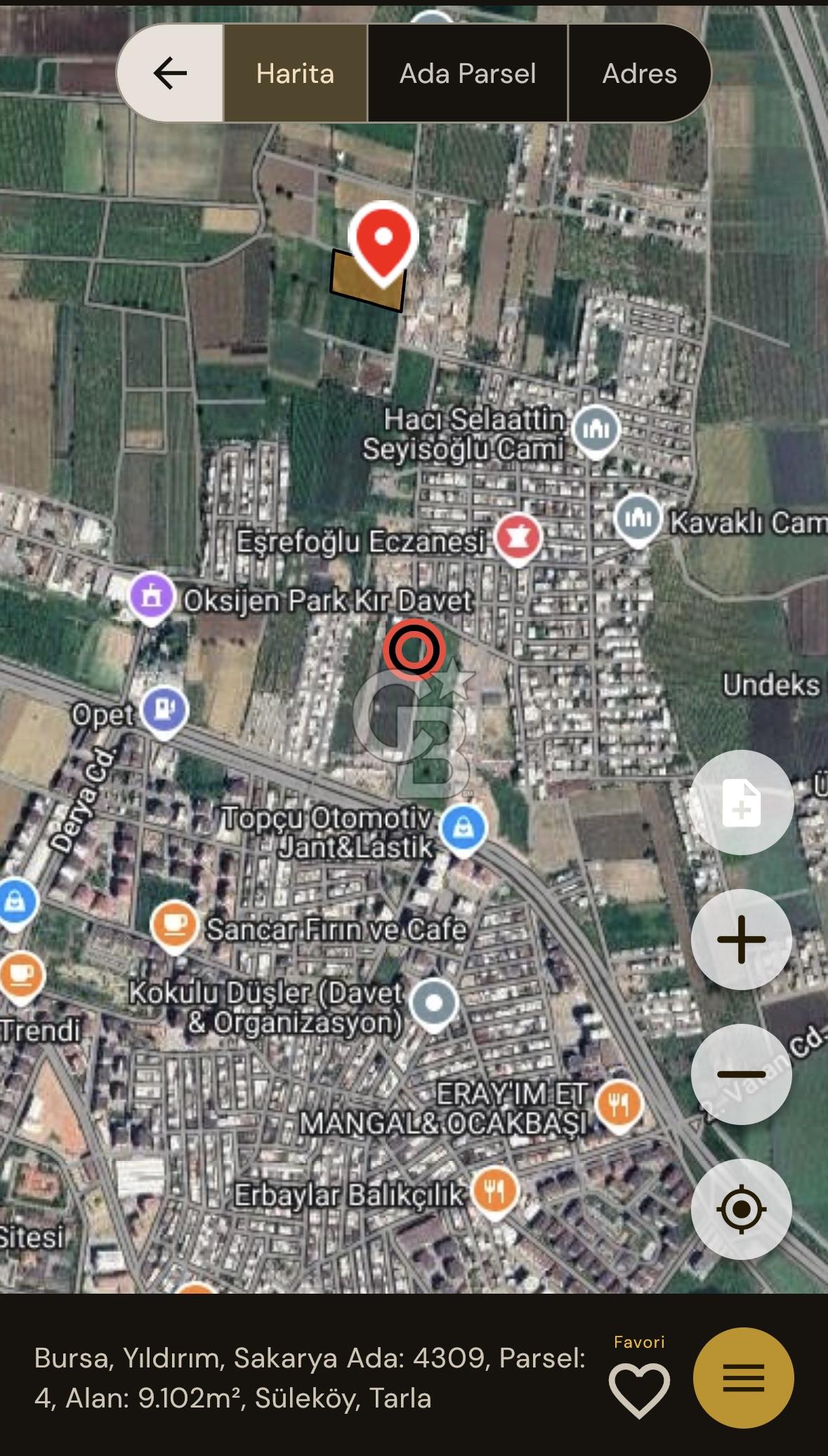 BURSA YILDIRIM MUSTAKIL TAPULU IMARA SINIR SATILIK ARSA 