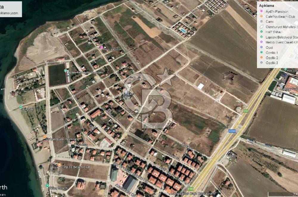 LAPSEKİ DALYANDA %30 4 KAT İMARLI SATILIK ARSA