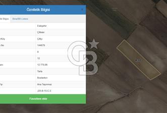 CB AMBİANCE'DAN ESKİŞEHİR ÇİFTELER'DE SATILIK TARLA