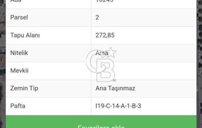 BALIKESİR GÜMÜŞÇEŞME MH.'DE 272,85 M² 3 KAT İMARLI ARSA