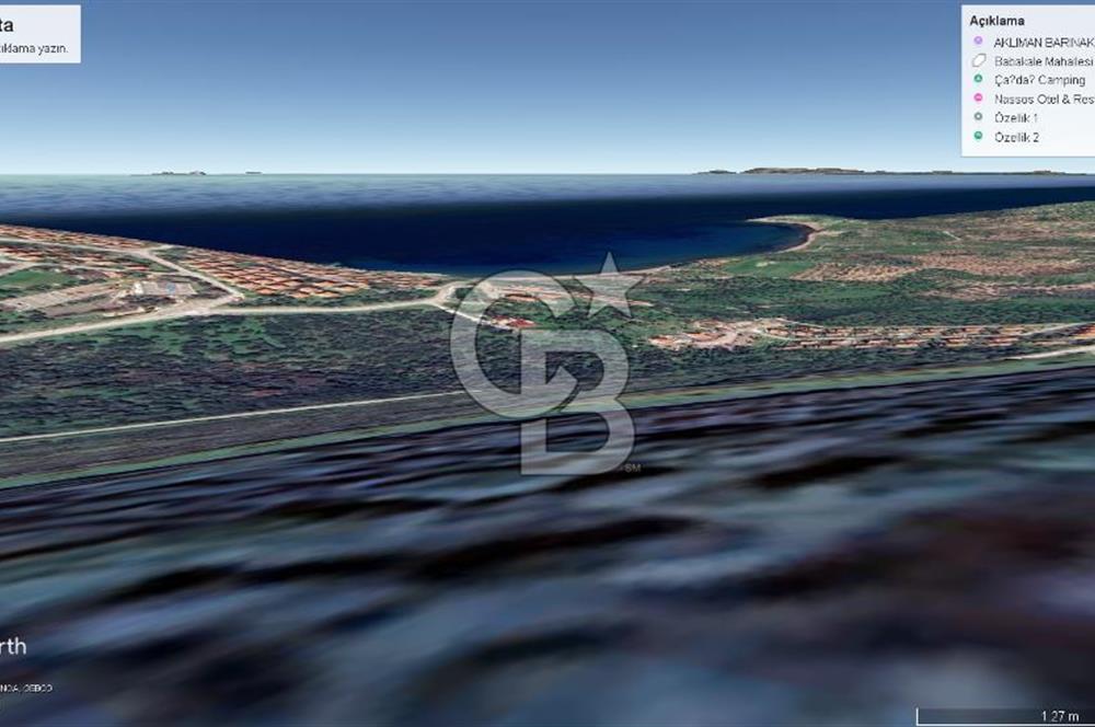 ÇANAKKALE ASSOS BABAKALE'DE SATILIK EKOTURİZM İMARLI ARSA 