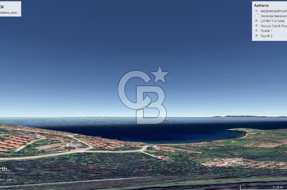 ÇANAKKALE ASSOS BABAKALE'DE SATILIK EKOTURİZM İMARLI ARSA 