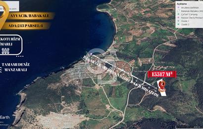 ÇANAKKALE ASSOS BABAKALE'DE SATILIK EKOTURİZM İMARLI ARSA 