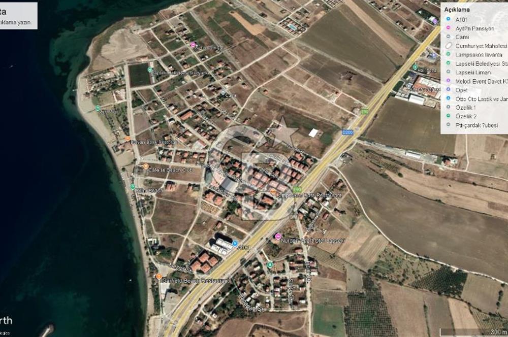ÇANAKKALE LAPSEKİ'DE %30 4 KAT İMARLI SATILIK ARSA