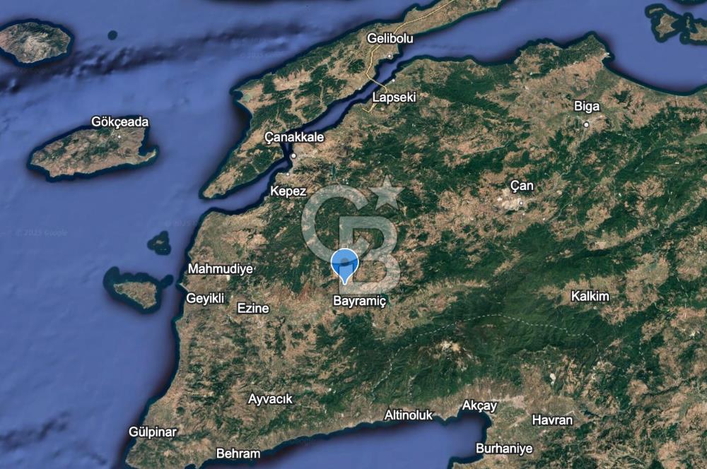 Çanakkale Bayramiç'te 683 m2 İmarlı Arsa