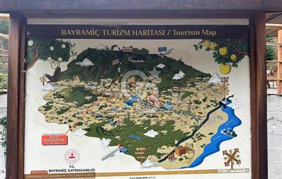 Çanakkale Bayramiç'te 683 m2 İmarlı Arsa