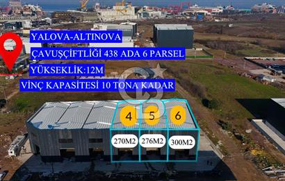 YALOVA ALTINOVA TERSANELER BÖLGESİNDE SATILIK HANGAR İŞYERLERİ!