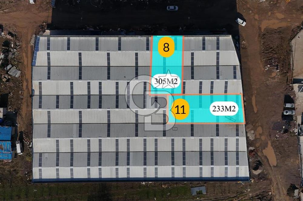 YALOVA ALTINOVA TERSANELER BÖLGESİNDE SATILIK HANGAR İŞYERLERİ!