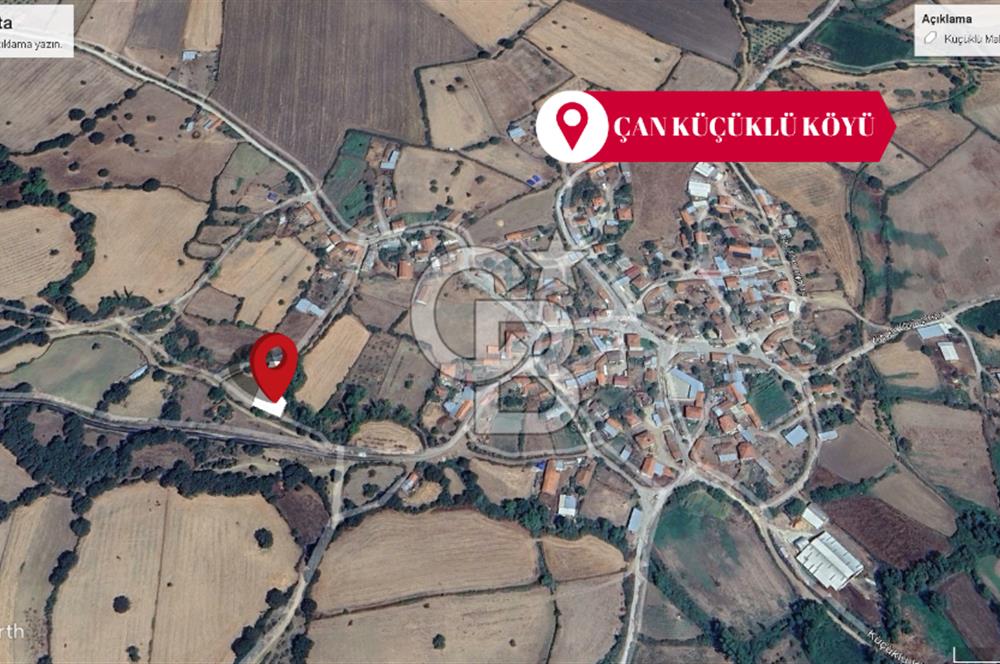 ÇANAKKALE ÇAN KÜÇÜKLÜ KÖYÜNDE SATILIK İMARLI ARSA