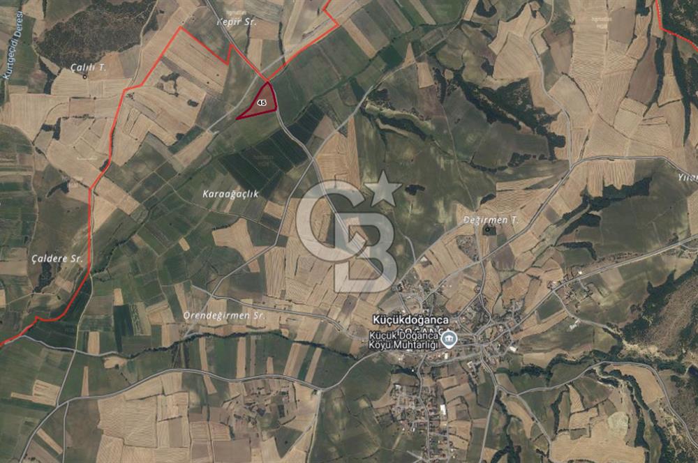 Edirne Keşan Küçükdoğanca'da 14750 m2 Tarla