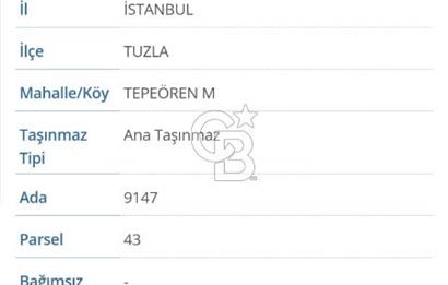 İSTANBUL TUZLA TEPEÖREN SATILIK ARSA