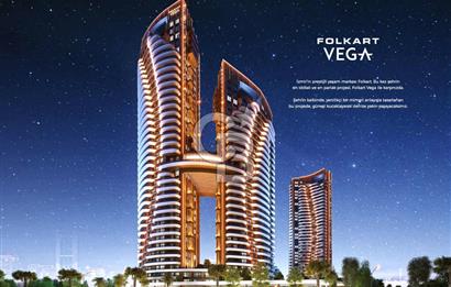 FOLKART VEGA SATILIK DENİZ MANZARALI 20.KAT 2+1 DAİRE
