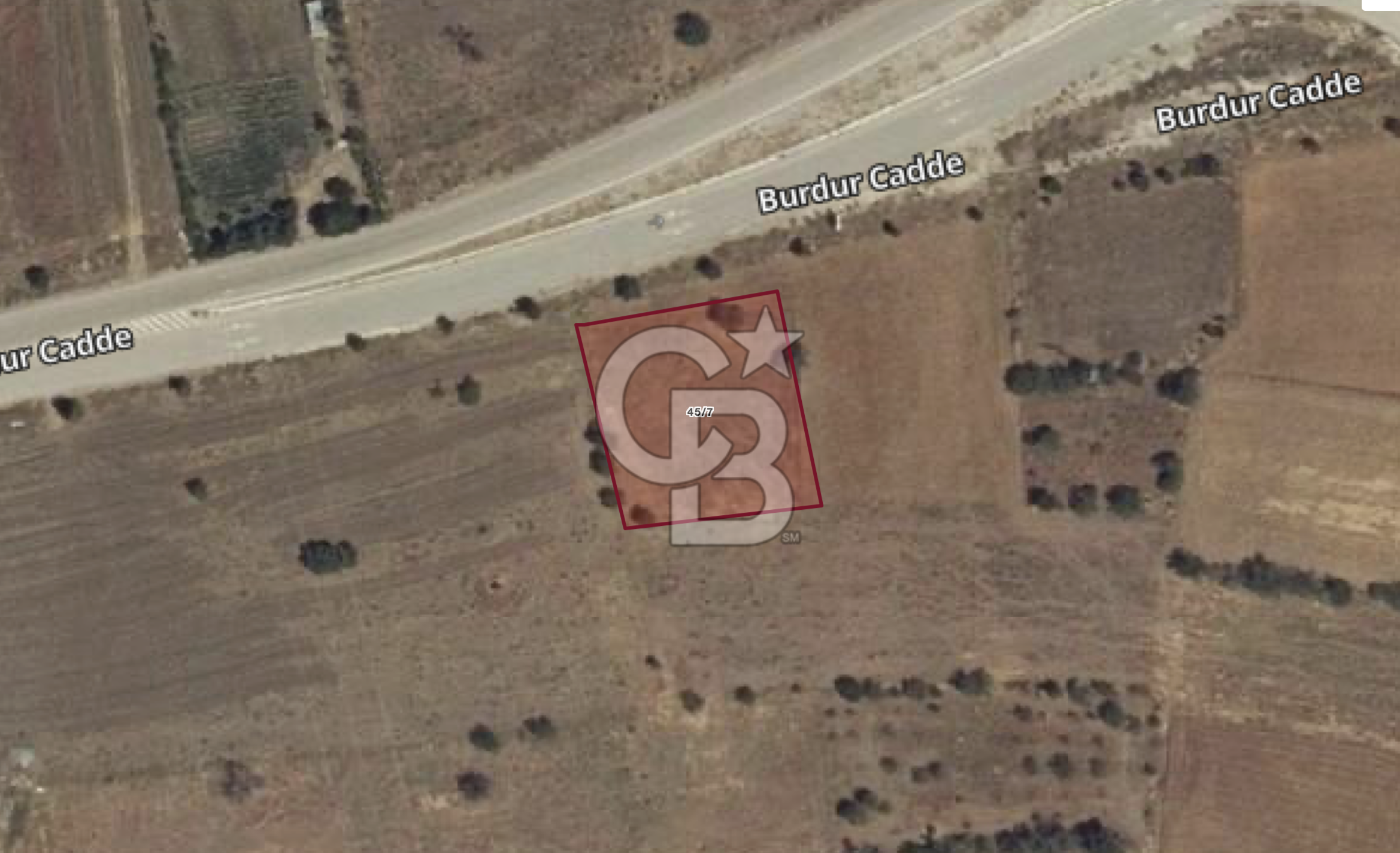 BURDUR YEŞiLOVA'DA SATILIK 1.720 M2 BAĞ VASFINDA TARLA