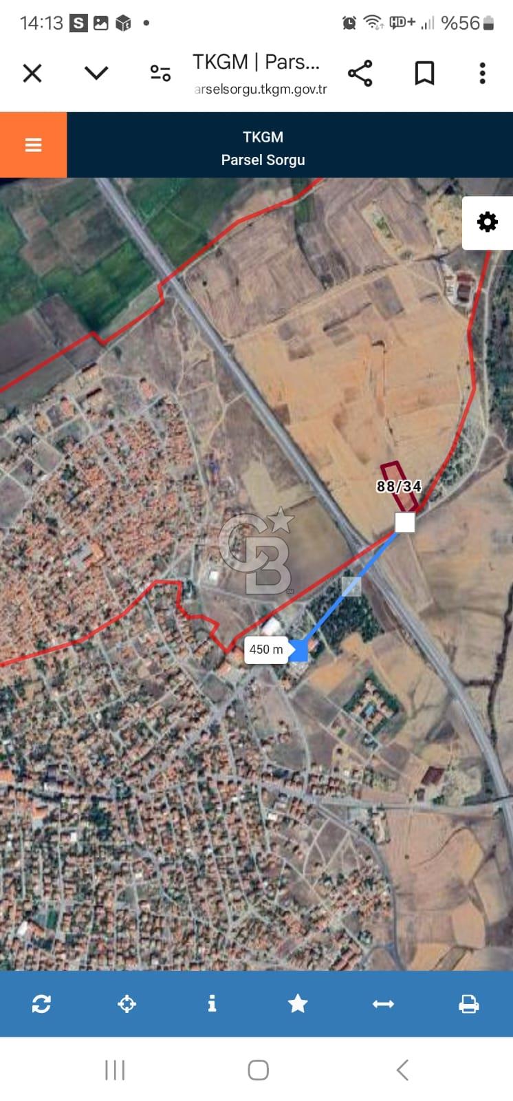 EDİRNE UZUN KÖPRÜ DE SATILIK TARLA