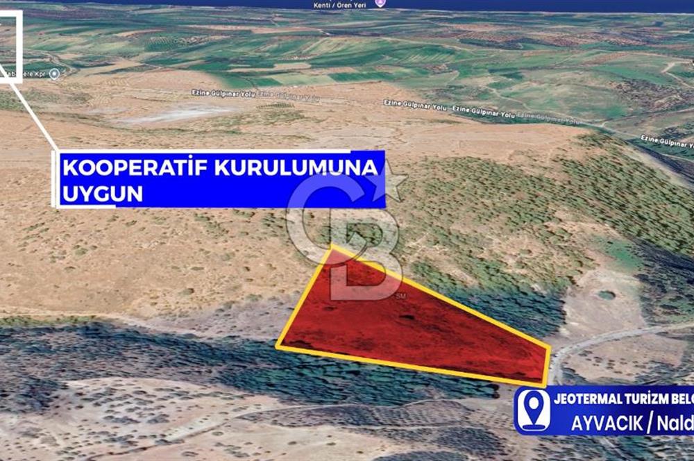 Çanakkale Ayvacık Naldöken'de Satılık Jeotermal Turizm Belgeli Arsa!