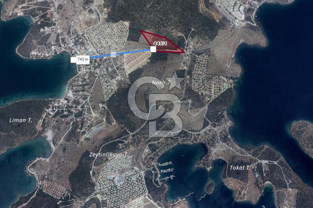 Milas Kıyıkışlacıkta Denize 700 mt Mesafede Yatırımlık Arsa CB-PH