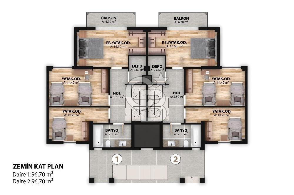 YENİ YAŞAMINIZ BURADA! KABAOĞLU LEDA CITY SATILIK 3+1 DAİRELER