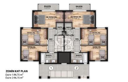 YENİ YAŞAMINIZ BURADA! KABAOĞLU LEDA CITY SATILIK 3+1 DAİRELER
