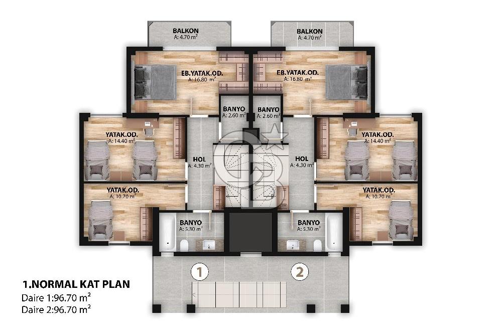 YENİ YAŞAMINIZ BURADA! KABAOĞLU LEDA CITY SATILIK 3+1 DAİRELER