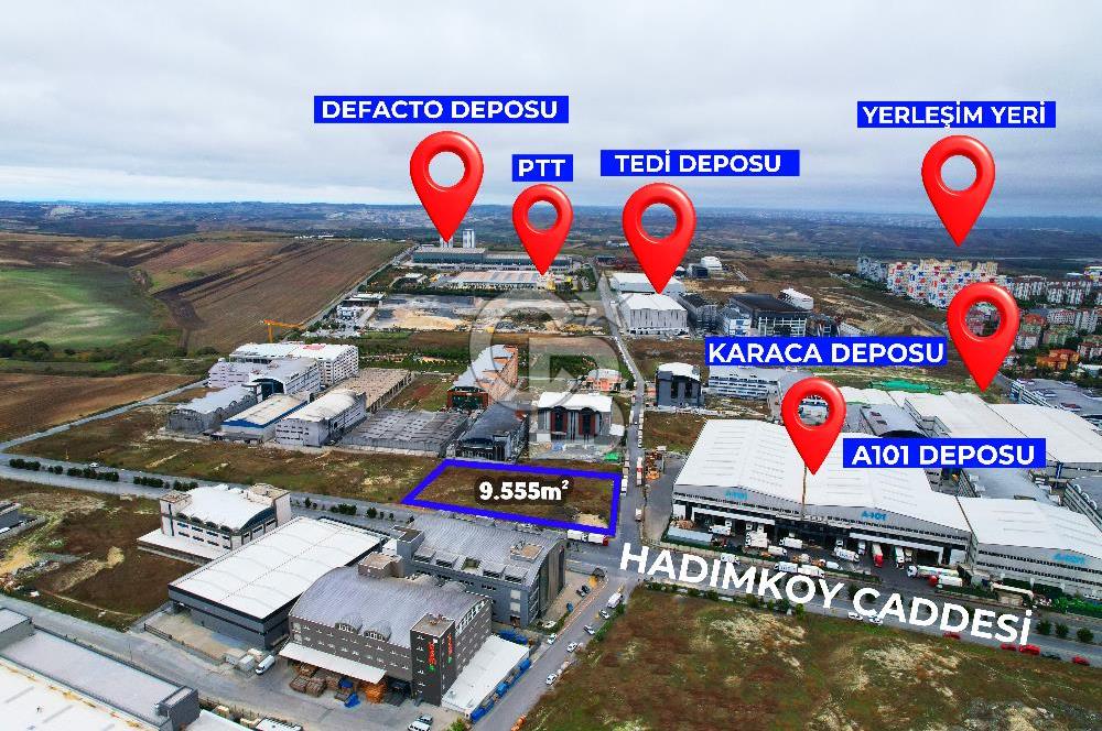 HADIMKÖY AKPINAR SANAYİ SİTESİ ANA CADDE CEPHE KÖŞE 1.6 EMSAL