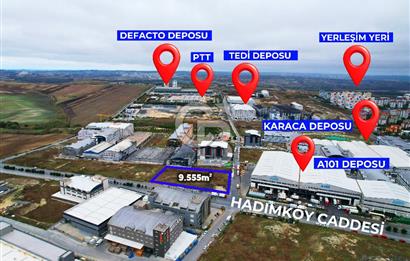 HADIMKÖY AKPINAR SANAYİ SİTESİ ANA CADDE CEPHE KÖŞE 1.6 EMSAL