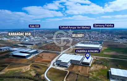 Tekirdağ Kapaklı'da 4.000m² Düz Giriş H:12mt Kiralık Depo