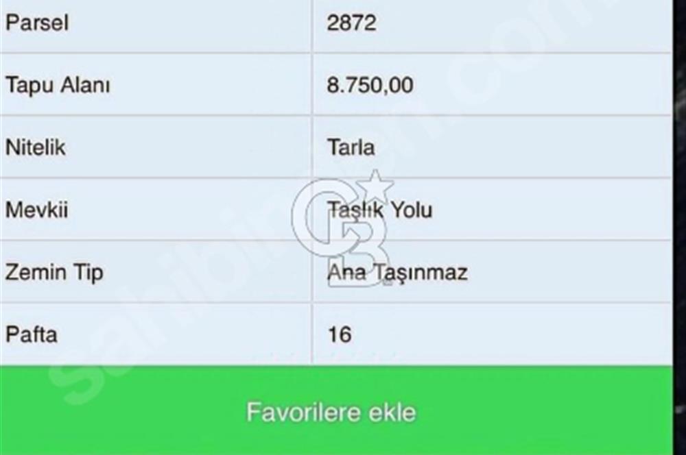 EDİRNE UZUNKÖPRÜDE SATILIK 8.750 M2 SATILIK ARAZİ