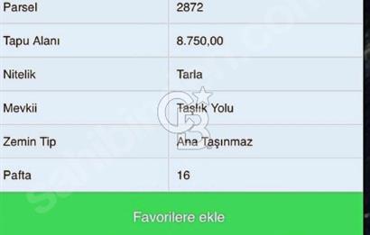 EDİRNE UZUNKÖPRÜDE SATILIK 8.750 M2 SATILIK ARAZİ