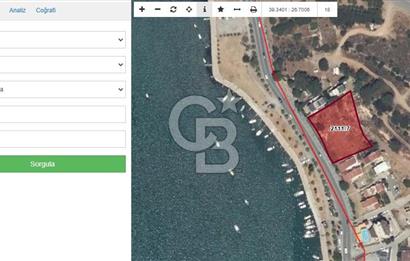 Ayvalıkta Denize Sıfır, Eşsiz Konumda 1.962 m² Yatırım Fırsatı