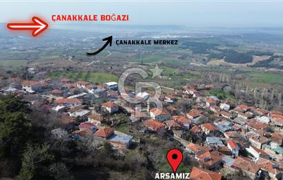 ÇANAKKALE KEMEL KÖYÜNDE BOĞAZ MANZARALI SATILIK BAHÇE