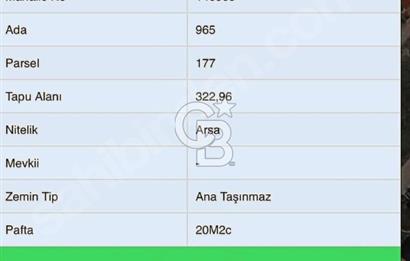 Tüysüzler Kore Evleri Yanında Satılık 646 M2 Arsa