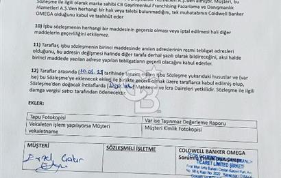 COLDWELL BANKER OMEGA'DAN SATILIK 3+1 FIRSAT DAİRE MTR YAPI
