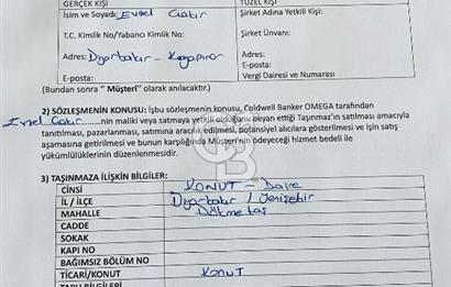 COLDWELL BANKER OMEGA'DAN SATILIK 3+1 FIRSAT DAİRE MTR YAPI