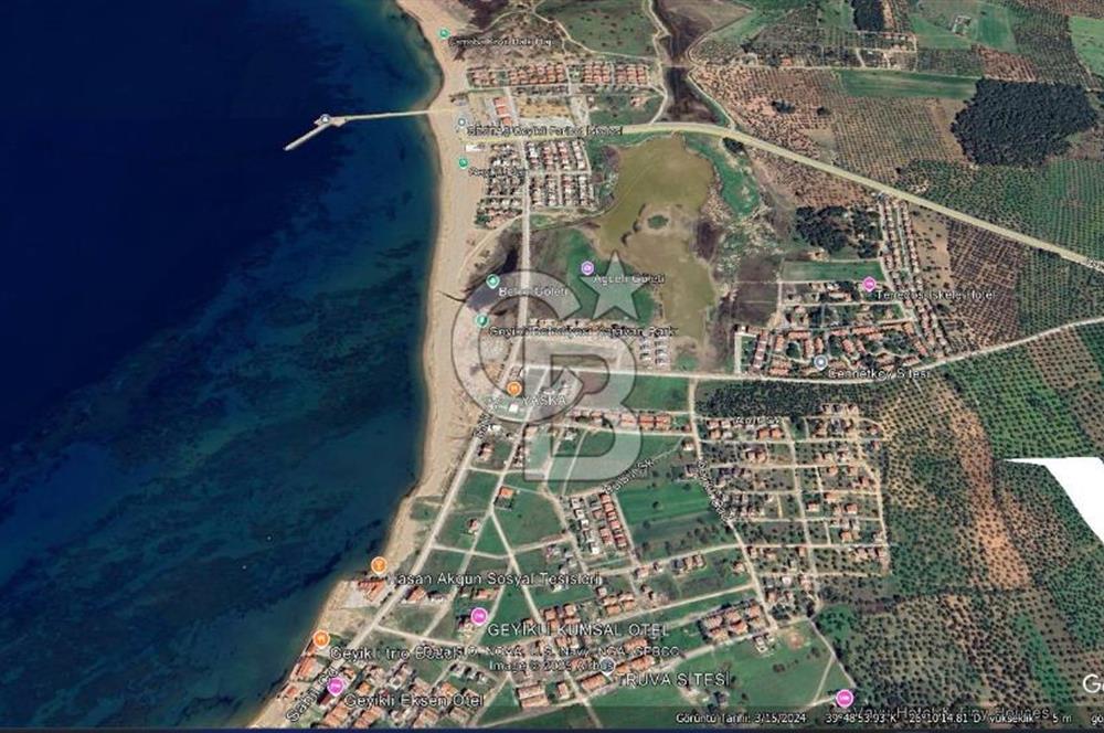 Çanakkale Geyikli'de Satılık Zeytinlik! Bozcaada Manzaralı
