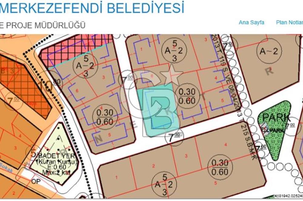 Denizli Başkarcı da 695 M² Satılık 2 kat İmarlı Köşe Parsel Arsa