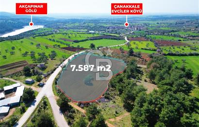 ÇANAKKALE CİVLER KÖYÜ BAĞ EVİ YAPIMINA UYGUN SATILIK ARAZİ